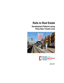 Rails to Real Estate: Development Patterns Along Three New