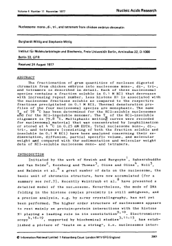 The fractionation of gram quantities of nuclease digested chromatin