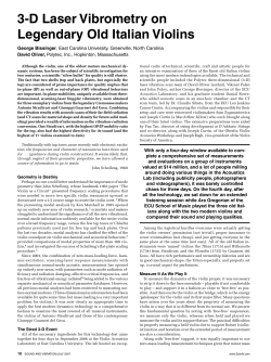 3-D Laser Vibrometry on Legendary Old Italian Violins