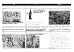 6 The picture below shows a Roman goddess. Study the picture and