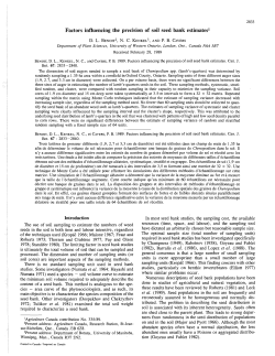 Factors influencing the precision of soil seed bank estimates`