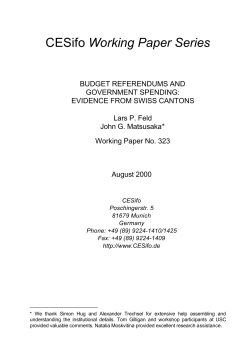 CESifo Working Paper Series