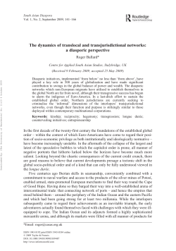 The dynamics of translocal and transjurisdictional networks