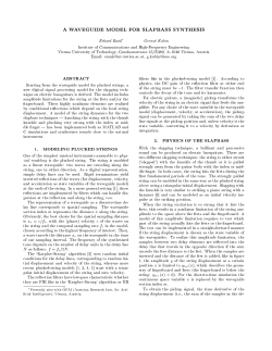 A Waveguide Model for Slapbass Synthesis