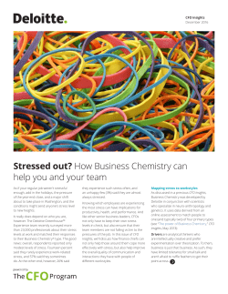 Stressed out? How Business Chemistry can help you and