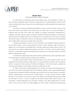 Full Speaker Bio - American Program Bureau