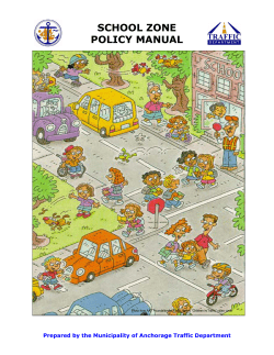School Zone Policy Manual - Municipality of Anchorage