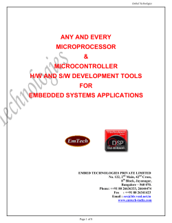 to our Profile... - Embed Technologies Pvt Ltd.