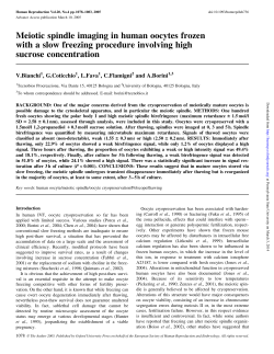 Meiotic spindle imaging in human oocytes frozen with a
