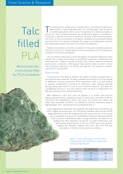 Talc filled PLA