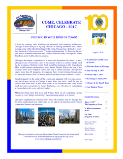 come, celebrate chicago - 2017 - 100th Lions Clubs International