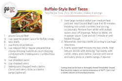 Buffalo-Style Beef Tacos