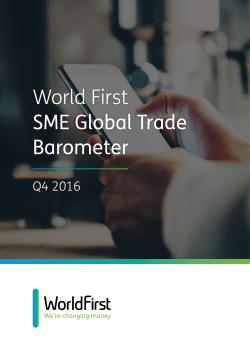 World First`s Global Trade Barometer