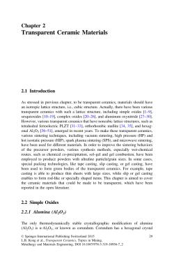 Transparent Ceramic Materials