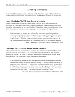 Opinions on Imperialism Part 1