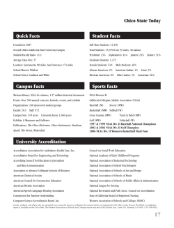 Chico State Today Quick Facts Student Facts