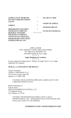 Document generated from the Louisiana Court of Appeal