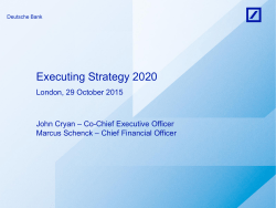 Presentation - Deutsche Bank