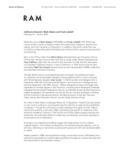 Exhibition Notes - Racine Art Museum