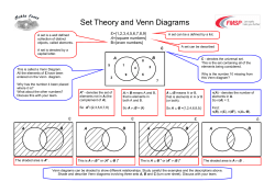 Set Theory and Venn Diagrams