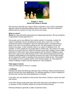 Chapter 3 - Part 4 - Norms and Values in Society - BBU