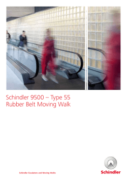 Schindler 9500 &ndash; Type 55 Rubber Belt Moving Walk
