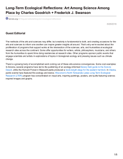 Long-Term Ecological Reflections: Art Among Science Among Place