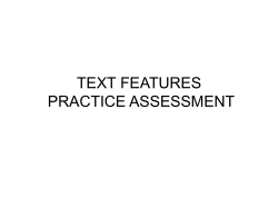 text features - Warren County Schools
