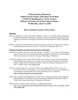Citizen Science Resources Global Ocean Science Education