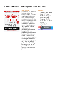 E-Books The Compound Effect Full Books