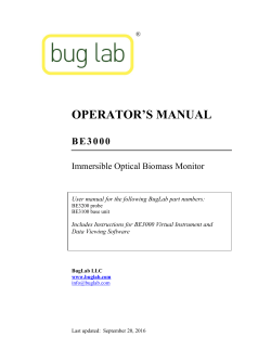 operator`s manual