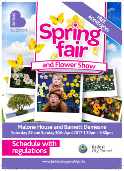 our Spring Fair schedule