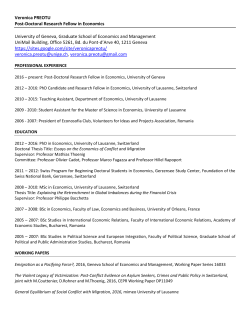 CV - NCCR On the Move