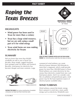 Roping the Texas Breezes - State Energy Conservation Office
