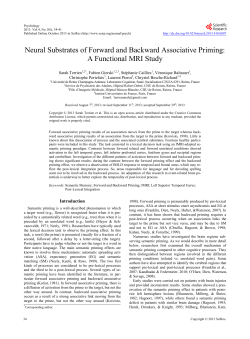 Neural Substrates of Forward and Backward Associative Priming: A