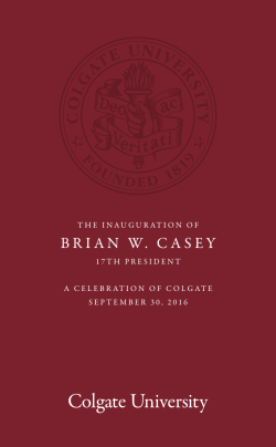 Inauguration Program