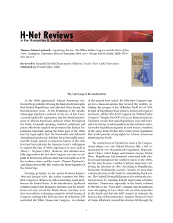 The Last Gasp of Reconstruction - H-Net