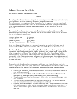 Sediment Stress and Coral Reefs