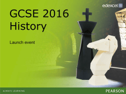launch event presentation - Edexcel