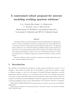 A constrained robust proposal for mixture modeling avoiding