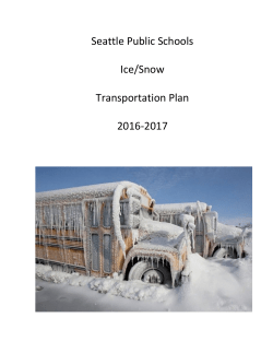 Ice and Snow Transportation Plan