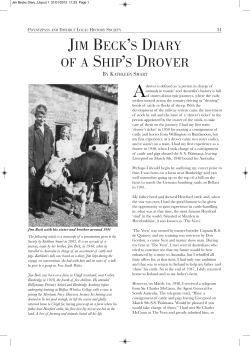 The Diary of a Ship`s Drover - Poyntzpass and District Local History