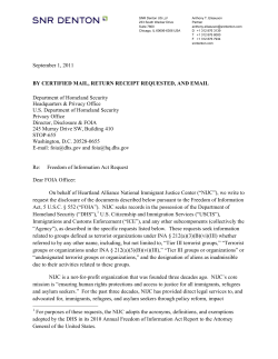FOIA - National Immigrant Justice Center