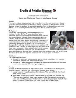 Astronaut Challenge: Working with Space Gloves