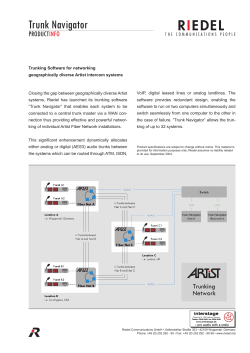 Riedel TrunkNavigator brochure