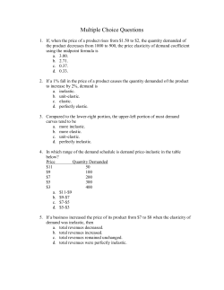 Multiple Choice Questions