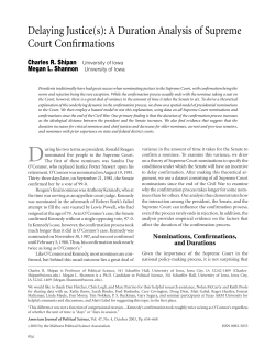 Delaying Justice(s): A Duration Analysis of Supreme Court