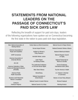 STATEMENTS FROM NATIONAL LEADERS ON THE PASSAGE OF