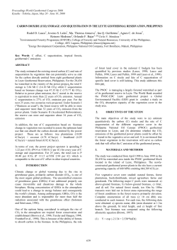 CARBON DIOXIDE (CO2) STORAGE AND SEQUESTRATION IN