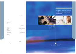 7/09 Internationalisation of Finnish scientific research